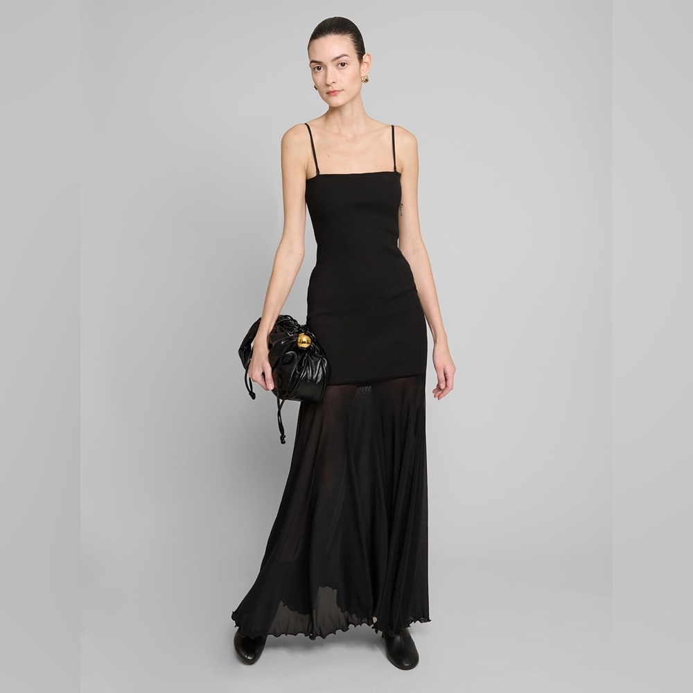 Pixie Market Romaine Sheer Bottom Dress